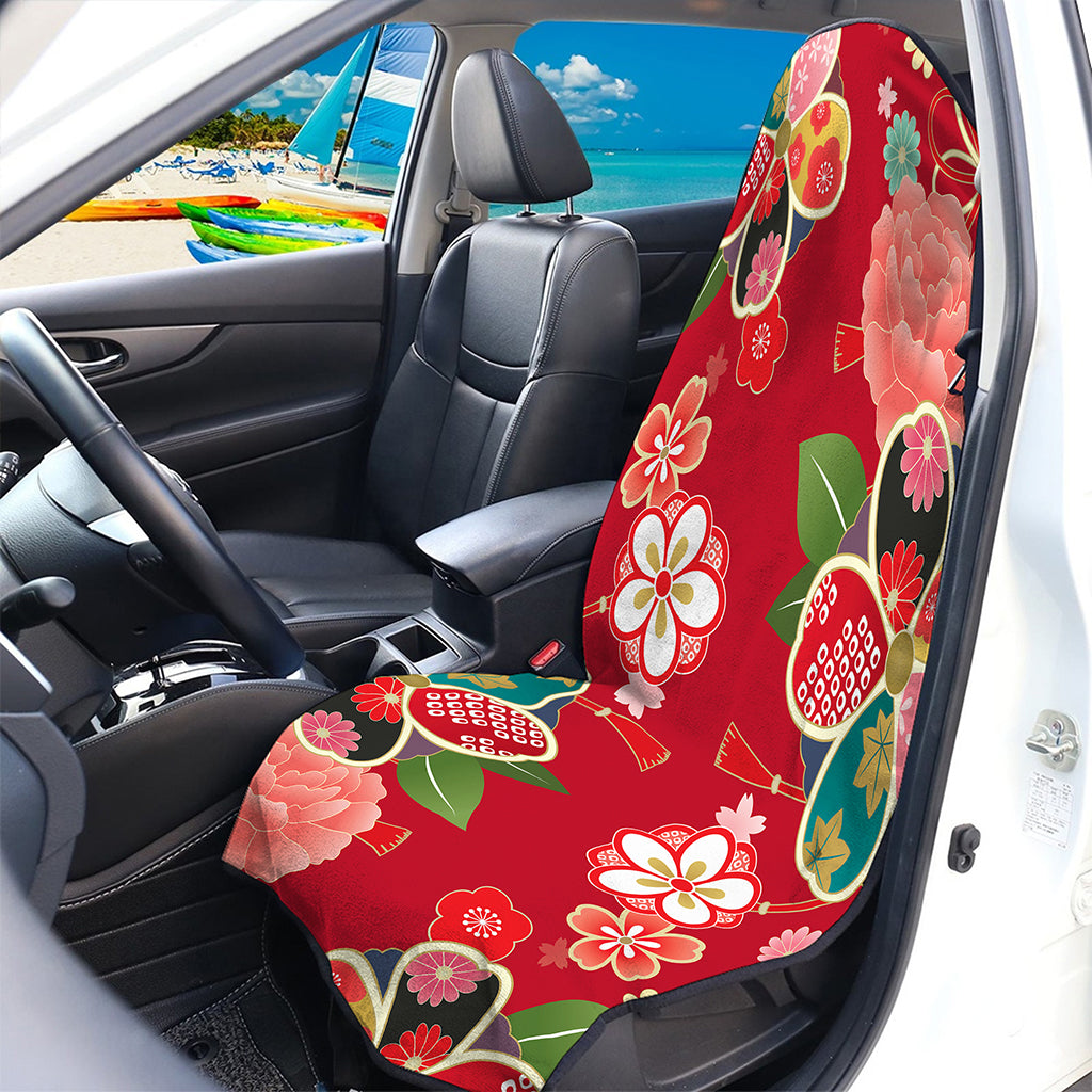 Japanese Kimono Pattern Print Waterproof Car Seat Cover