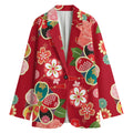 Japanese Kimono Pattern Print Women's Blazer