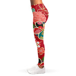 Japanese Kimono Pattern Print Women's Leggings