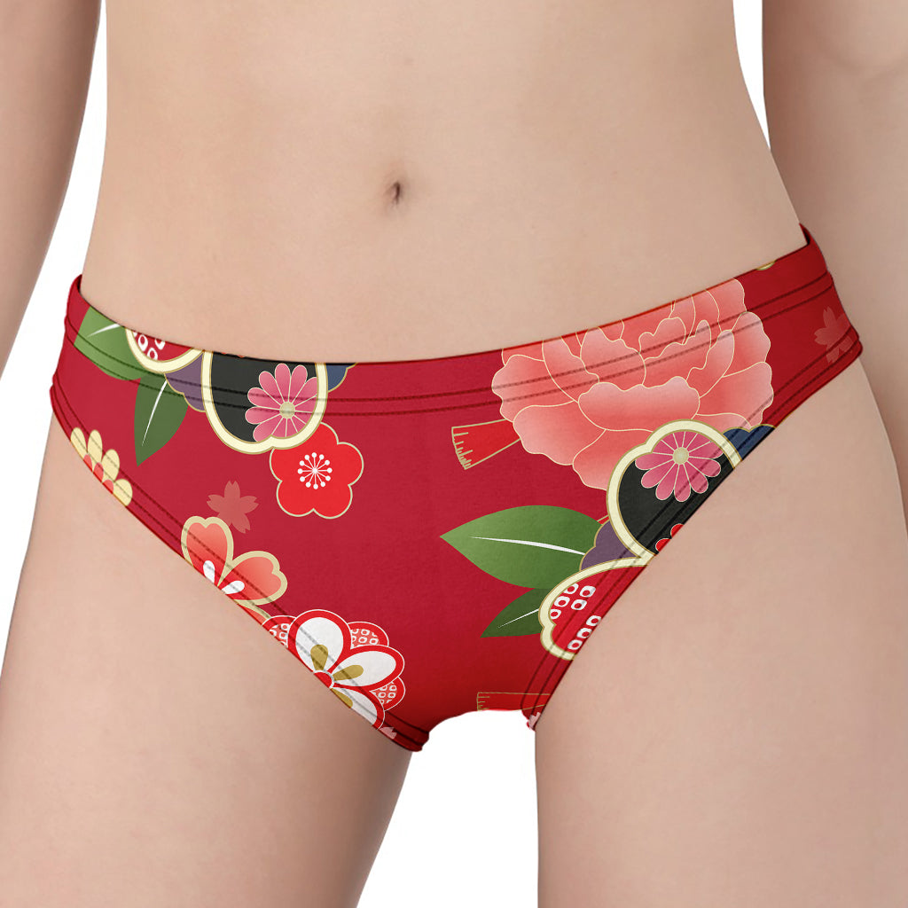 Japanese Kimono Pattern Print Women's Panties