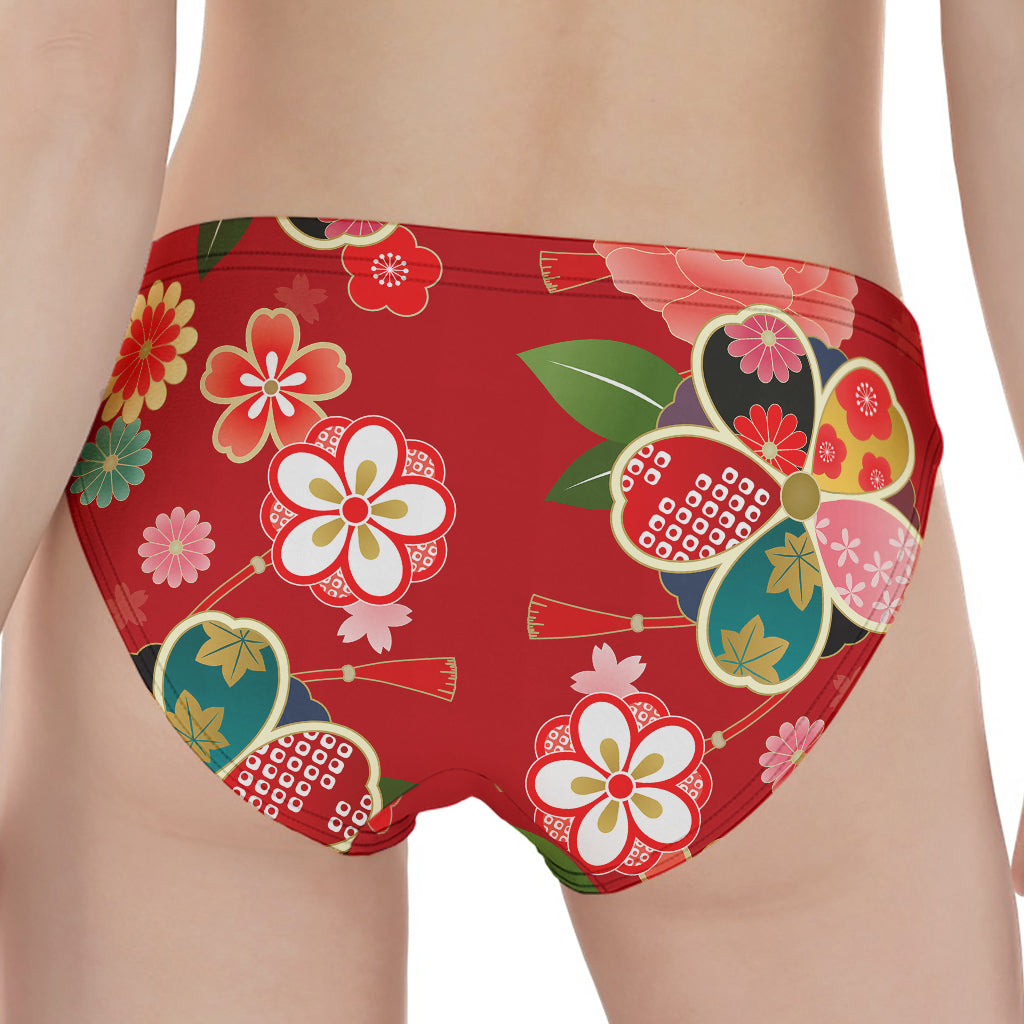 Japanese Kimono Pattern Print Women's Panties