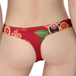 Japanese Kimono Pattern Print Women's Thong