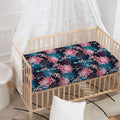 Japanese Koi And Chrysanthemums Print Baby Crib Sheet