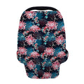 Japanese Koi And Chrysanthemums Print Baby Seat Cover
