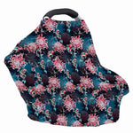 Japanese Koi And Chrysanthemums Print Baby Seat Cover
