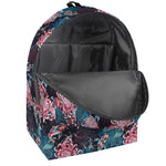 Japanese Koi And Chrysanthemums Print Backpack