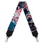 Japanese Koi And Chrysanthemums Print Bag Strap