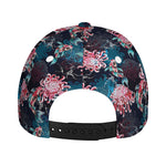 Japanese Koi And Chrysanthemums Print Baseball Cap