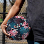 Japanese Koi And Chrysanthemums Print Basketball