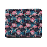 Japanese Koi And Chrysanthemums Print Bifold Wallet