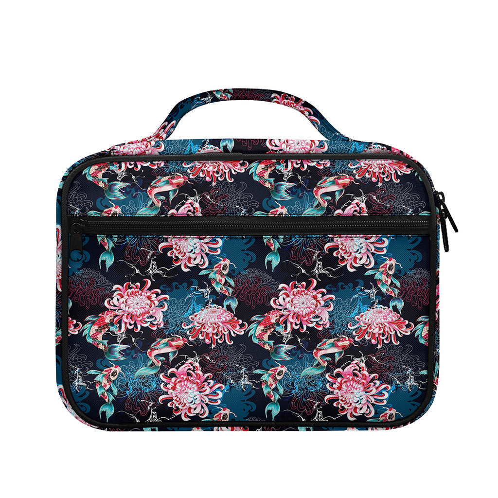 Japanese Koi And Chrysanthemums Print Briefcase Bible Bag
