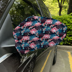 Japanese Koi And Chrysanthemums Print Car Side Mirror Covers