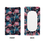 Japanese Koi And Chrysanthemums Print Changing Pad Cover