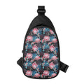 Japanese Koi And Chrysanthemums Print Sling Bag