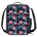 Japanese Koi And Chrysanthemums Print Crossbody Lunch Bag