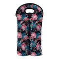 Japanese Koi And Chrysanthemums Print Double Neoprene Wine Tote