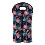 Japanese Koi And Chrysanthemums Print Double Neoprene Wine Tote