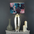 Japanese Koi And Chrysanthemums Print Drum Lamp Shade