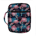 Japanese Koi And Chrysanthemums Print Front Pocket Bible Bag