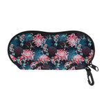 Japanese Koi And Chrysanthemums Print Glasses Case