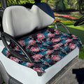 Japanese Koi And Chrysanthemums Print Golf Cart Seat Cover