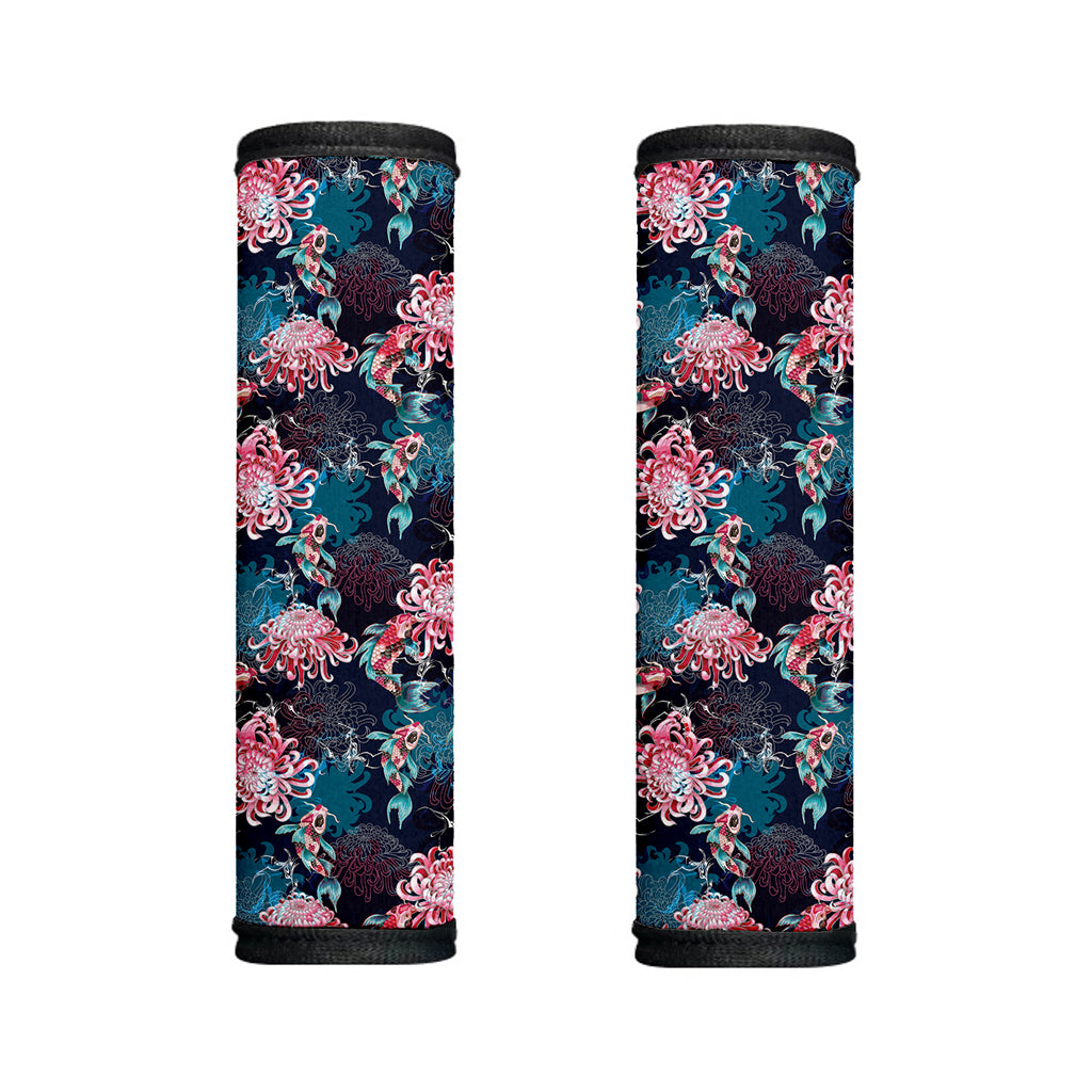 Japanese Koi And Chrysanthemums Print Handle Covers
