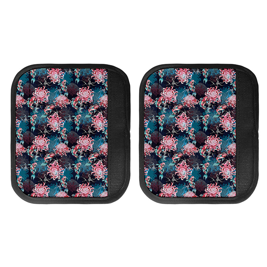 Japanese Koi And Chrysanthemums Print Handle Covers