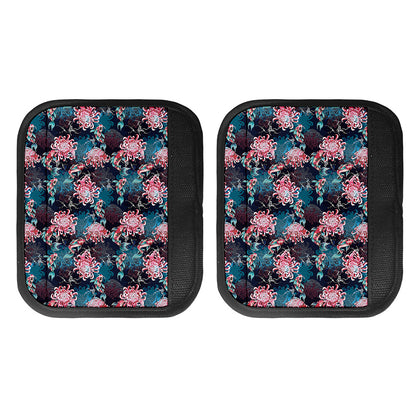 Japanese Koi And Chrysanthemums Print Handle Covers