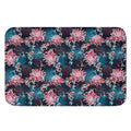 Japanese Koi And Chrysanthemums Print Indoor Door Mat