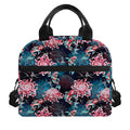 Japanese Koi And Chrysanthemums Print Insulated Lunch Bag
