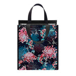 Japanese Koi And Chrysanthemums Print Insulated Lunch Tote