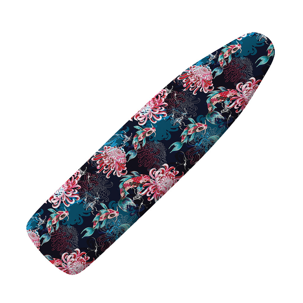 Japanese Koi And Chrysanthemums Print Ironing Board Cover