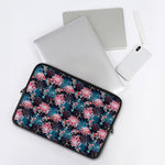 Japanese Koi And Chrysanthemums Print Laptop Sleeve