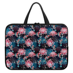 Japanese Koi And Chrysanthemums Print Laptop Sleeve With Handle