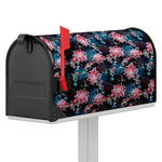 Japanese Koi And Chrysanthemums Print Mailbox Cover