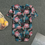 Japanese Koi And Chrysanthemums Print Men's Bodysuit