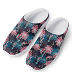 Japanese Koi And Chrysanthemums Print Mesh Casual Shoes