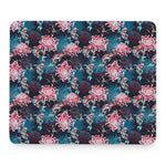 Japanese Koi And Chrysanthemums Print Mouse Pad
