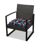 Japanese Koi And Chrysanthemums Print Outdoor Seat Cushion Cover