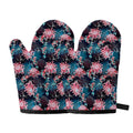 Japanese Koi And Chrysanthemums Print Oven Mitts
