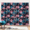 Japanese Koi And Chrysanthemums Print Pencil Pleat Curtains