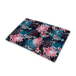 Japanese Koi And Chrysanthemums Print Pet Cooling Mat Cover