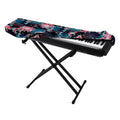 Japanese Koi And Chrysanthemums Print Piano Keyboard Cover