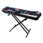 Japanese Koi And Chrysanthemums Print Piano Keyboard Cover