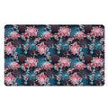 Japanese Koi And Chrysanthemums Print Polyester Doormat