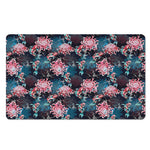 Japanese Koi And Chrysanthemums Print Polyester Doormat