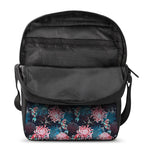 Japanese Koi And Chrysanthemums Print Rectangular Crossbody Bag