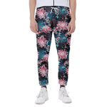 Japanese Koi And Chrysanthemums Print Scuba Joggers