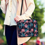 Japanese Koi And Chrysanthemums Print Shoulder Strap Bible Bag