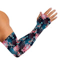 Japanese Koi And Chrysanthemums Print Sun Protection Arm Sleeves